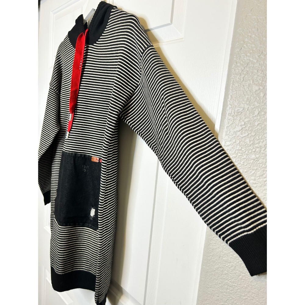 X.Y Striped Hooded Sweater Dress One Size - Picture 2 of 5